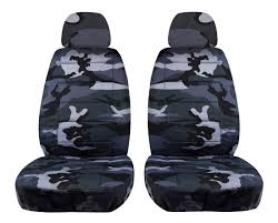 Camouflage Car Seat Covers W 2 Front