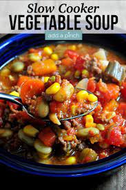 slow cooker vegetable soup recipe add