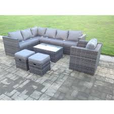 dark grey rattan garden furniture