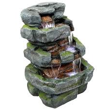 Stone Water Fountain With Led Lights