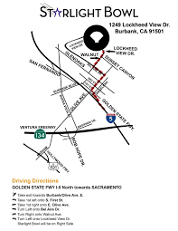 parking directions starlight bowl