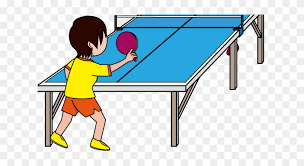 ping pong play table tennis clipart