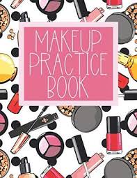 makeup practice book blank face chart