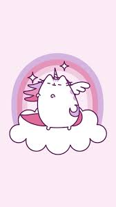 cute unicorn pusheen cat 1242x2208