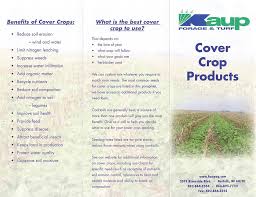 Cover Crops Kaup Seed Fertilizer Inc