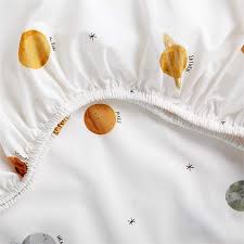 Outer Space Organic Cotton Baby Crib
