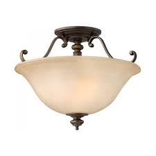 Traditional Bronze Low Ceiling Light