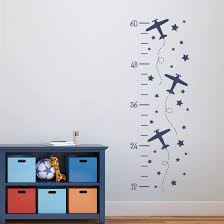 Amazon Com Airplane Growth Chart Decal Plane Decor Wall