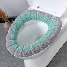 Washable Cloth Toilet Seat Cover