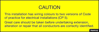 electrical wire colour code in