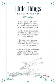 little things a poem about small acts