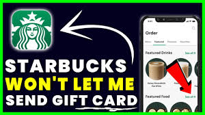 why is my starbucks gift card not