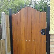 But before you write off the latter choice, take a look at how easy it is to turn a fence panel into a charming, custom garden gate. Wood Lined Garden Gates Ironcraft