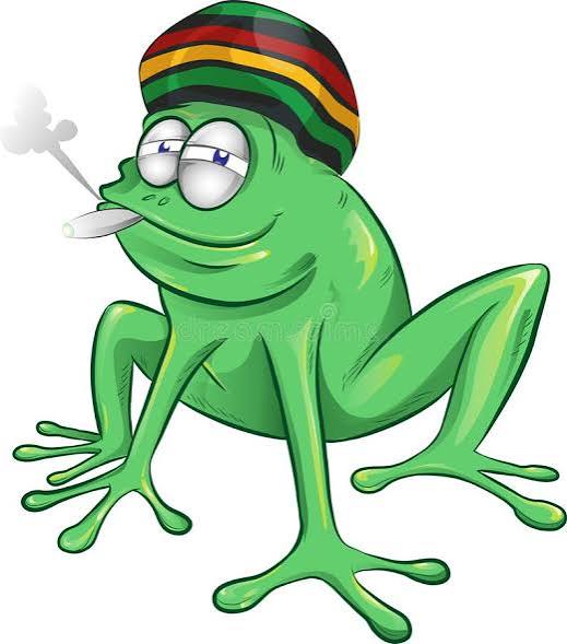 Funny Jamaican Frog Cartoon Stock Vector - Illustration of rasta, cannabis: 133876176