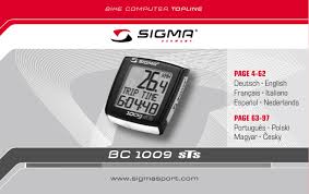 sigma sport bc 1009 sts owner s manual