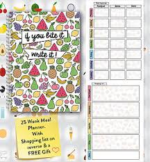 A Meal Planner Family Plan Easy Notebook Book Diet Plans