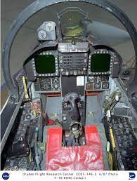 F-18HARV EC87-146-5: F-18 HARV cockpit