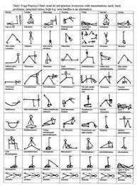 Free Yoga Poses Chart Sun Salutation Chart Printable Sun