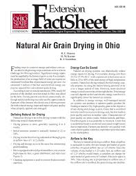 Pdf Natural Air Grain Drying In Ohio