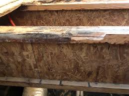 water damaged engineered floor joist