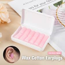 6pair wax ear plugs for study sleep