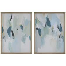 Seabreeze Abstract Framed Canvas Prints
