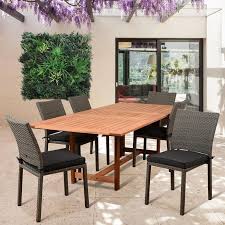 Extendable Eucalyptus Patio Dining