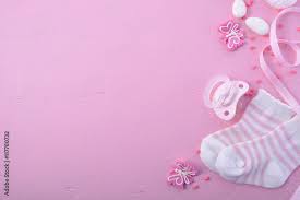 pink baby shower nursery background