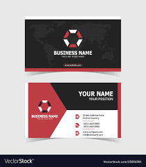corporate double sided business card