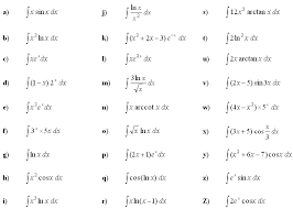 Ma 114 worksheet # 2: Math Exercises Math Problems Indefinite Integral Of A Function