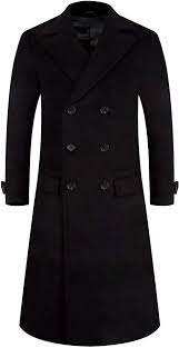 Mens Wool Coats Thick Long Coats Winter
