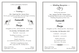 I read about your marriage in the paper and want to congratulate you. Pin On Hindu Wedding Card Wordings For Invitations