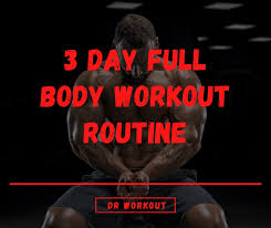 3 day full body workout routine with