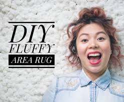 diy fluffy area rug eclectic spark