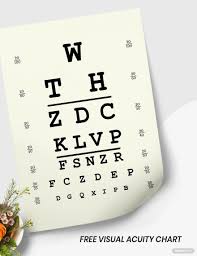 free visual acuity chart in