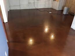 The epoxyshield garage floor coating comes in a few different colors, so if gray isn't right for you the basement epoxy flooring offers a great cover for the concrete floor. Update Your Basement With A New Epoxy Flooring System Garage Store