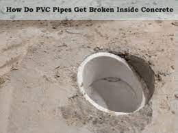how to fix broken pvc pipe in concrete
