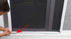 how to remove sliding glass door screen
