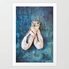 Ballet Shoes Art Print By Maria Heyens