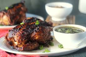 five e grilled cornish hens with