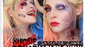 harley quinn zombie bite makeup