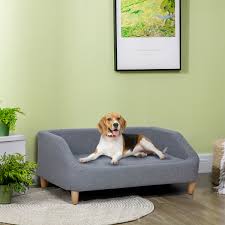 pawhut dog sofa bed cat sofa w soft