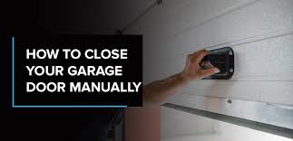 manually open close your garage door