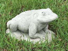 Jeremiah The Bullfrog Concrete Frog