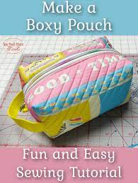 boxy pouch sewing tutorial sew much moore