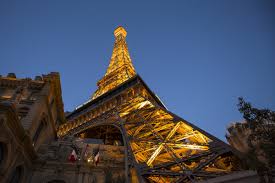 the eiffel tower at paris las vegas is