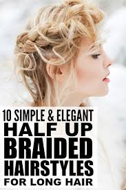 If you have long hair or shoulder length hair, the possibilities for styling it are endless. 10 Simple And Elegant Half Up Braided Hairstyles For Long Hair