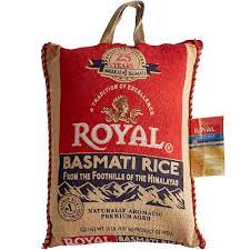 royal basmati rice 20 lb bag