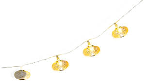 Gold Mesh Lantern Led String Lights