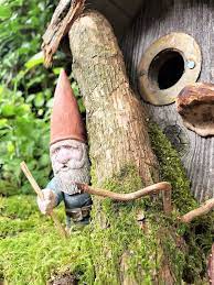 Rustic Birdhouse Gnome Birdhouse Fairy